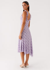 Asteri Midi Dress - Lavender Meadow